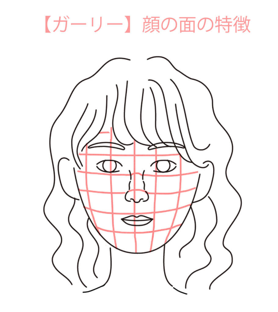 ガーリー美人タイプの顔の面　《東京・新宿》hanairo | パーソナルカラー・骨格診断・メイクレッスン