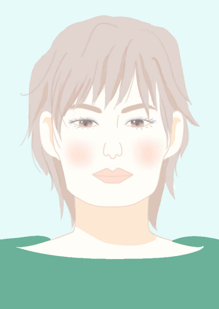 自然体美人タイプの顔イラスト　《東京・新宿》hanairo | パーソナルカラー・骨格診断・メイクレッスン　